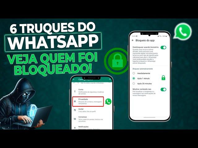 OLHA ISSO!!! 6 SEGREDOS NO WHATSAPP! QUE TALVEZ VOCÊ NÃO SABIA! NOVAS FUNÇÕES 2024