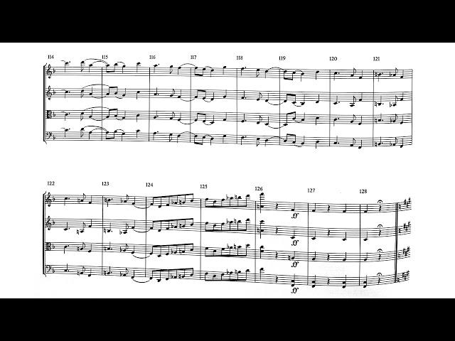 Arnold Schoenberg - Scherzo for String Quartet (1897) [Score-Video]