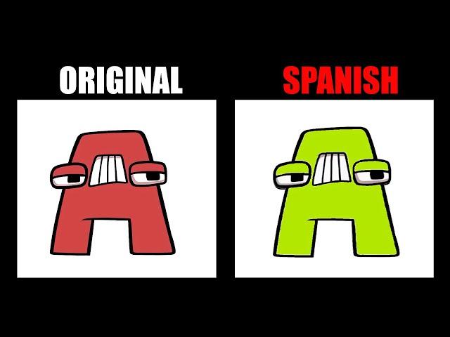 Reverse Alphabet Lore vs Spanish Lore (A-Z...) | Alphabet Lore Animation - Alpha Lore