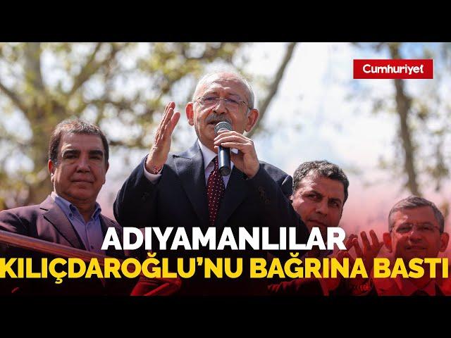 Adıyamanlılar Kılıçdaroğlu'nu bağrına bastı! Herkesin önünde söz verdi...