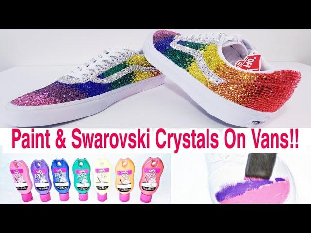 DIY Paint & Swarovski Crystals On Vans!!