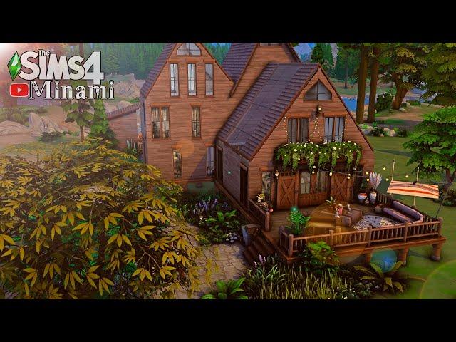 Country House With Sauna  | SIMS 4 Stop Motion Build | No CC