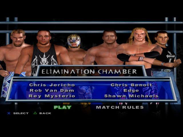 WWE SD! HCTP - ChrisJericho,RVD,ReyMysterio,ChrisBenoit,Edge,ShawnMichaels (ELIMINATION CHAMBER)