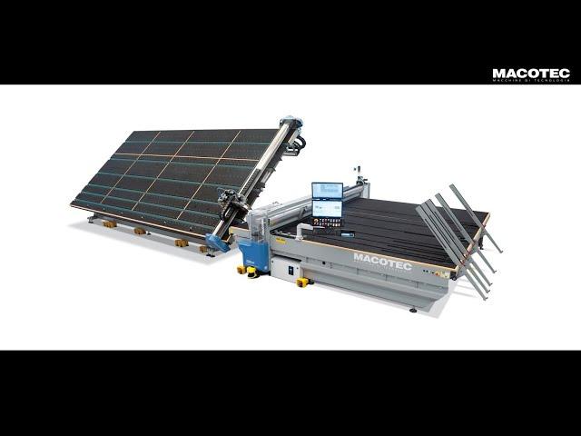 Macotec - AUTOMATIC COMBINED LINE FOR JUMBO SHEETS  Laminated + Float Straight & Shaped Glass