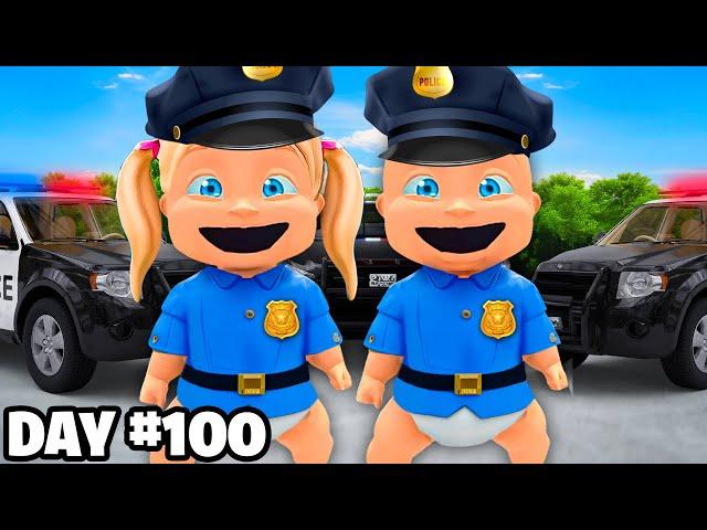 Baby & Girlfriend Become POLICE For 100 DAYS!