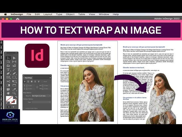 TEXT WRAP AN IMAGE | ADOBE INDESIGN