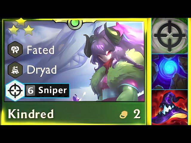 How Broken is 6 Sniper Kindred ⭐⭐⭐ 3 Star - 4 Reaper 3 Exalted | TFT SET 11