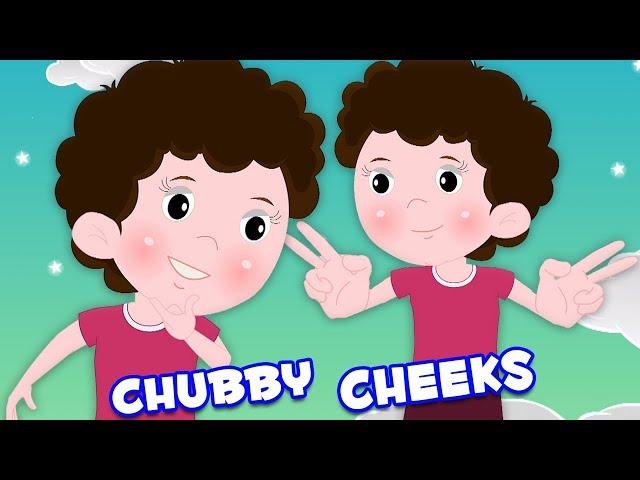 пухнелькие щеки | детский стишок | мультфильм видео | Rhymes in Russia | Chubby Cheeks Dimple Chin