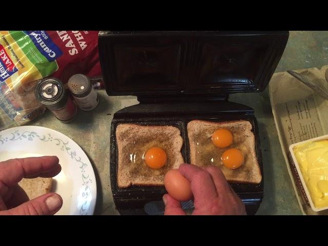 Cooking with Dieter. Egg jaffles rich in healthy cholesterol for the brain and heart