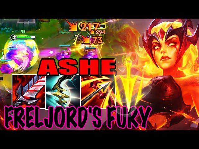 WILD RIFT ASHE ADC GAMEPLAY |  FRELJORD'S FURY - ASHE BUILD RUNES