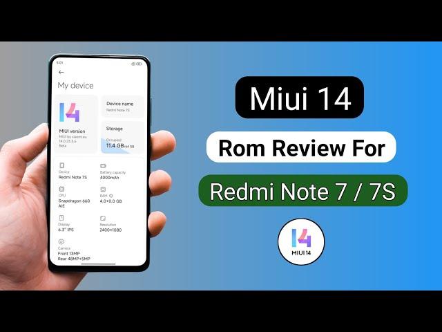 Miui 14 Rom Review For Redmi Note 7 / 7S