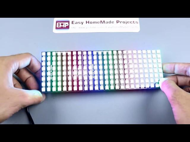 How to Make RGB Scrolling Text Display Using NeoPixel Matrix