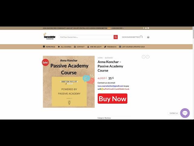 [CoursesBetter.com] Anna Konchar – Passive Academy Course