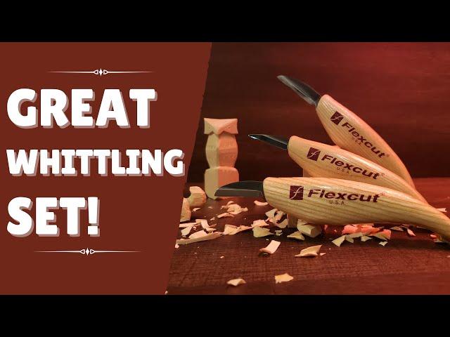 Flexcut 3-Piece Knife Starter Set Review | Great Beginner Carving Kit!