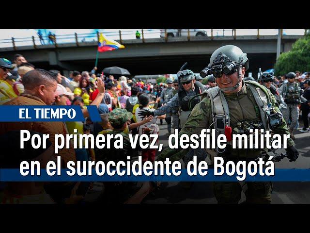 Por primera vez se realizó el desfile militar en el suroccidente de Bogotá | El Tiempo
