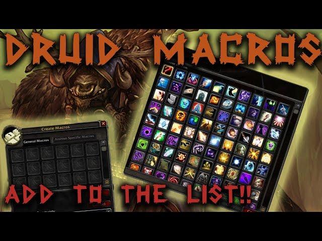 Druid Macros | Classic WoW | Macros for PvP and PvE