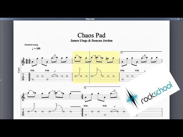 Chaos Pad Rockschool Grade 7 Guitar