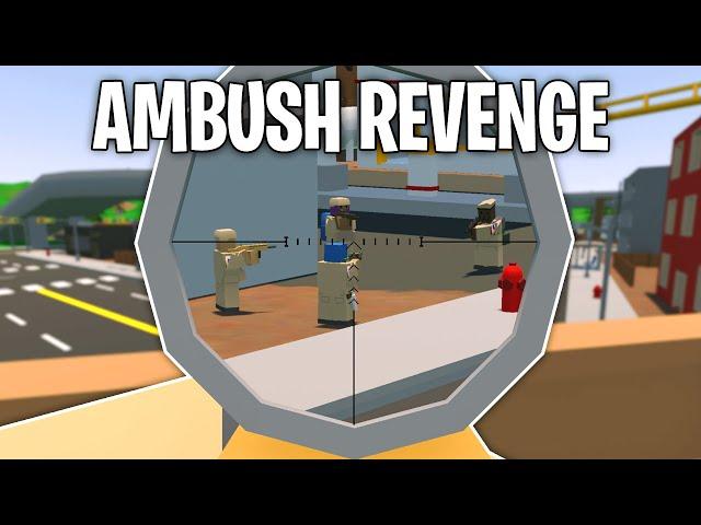 SOLO REVENGE on TEAM OF AMBUSHERS (Unturned Vanilla Survival)