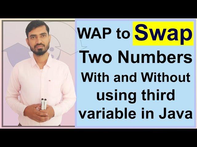 Program to Swap Two Numbers With and Without Using Third Variable in Java by Deepak