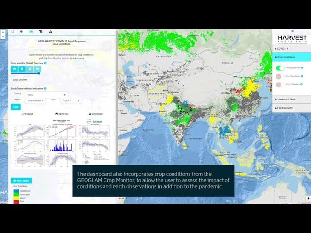 NASA Harvest COVID-19 Dashboard Overview