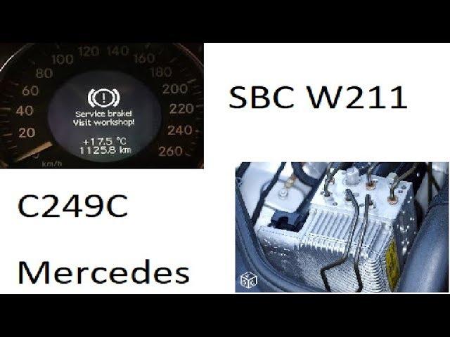 C249C Mercedes W211 błąd SBC Opis naprawy #sbc #w211 #abs #cdi