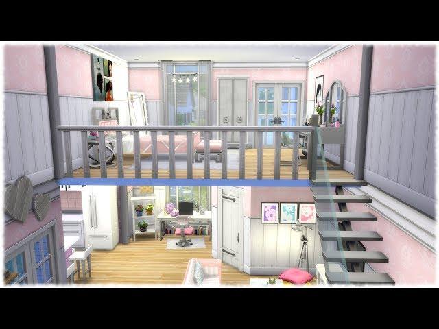 The Sims 4: Speed Build // GIRLY LOFT // NO CC