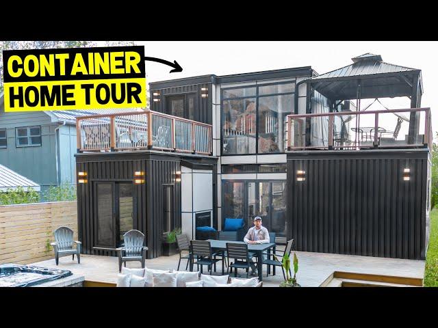 MODERN 2-STORY SHIPPING CONTAINER HOME FULL TOUR! (3x40ft Containers)