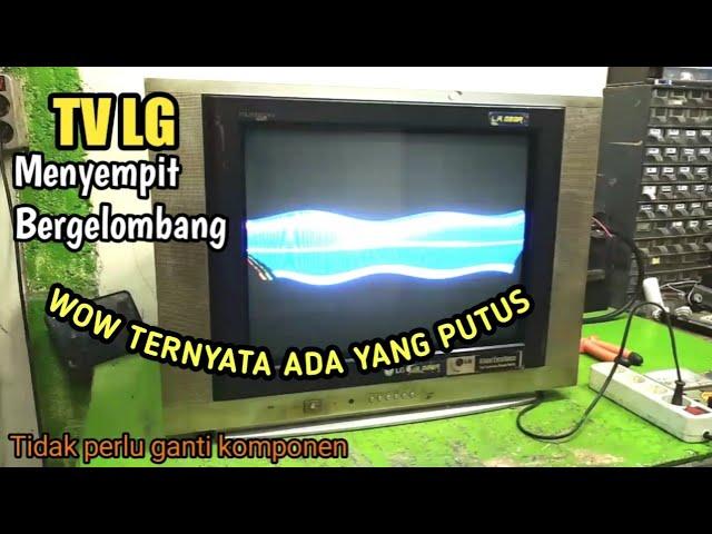 tv lg gambar menyempit atas bawah