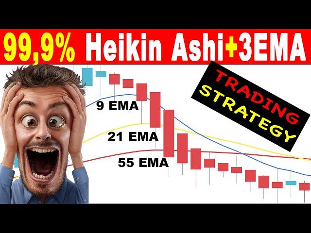 The BEST Heiken Ashi + 3 EMA Scalping Trading Strategy || Very High Winrate