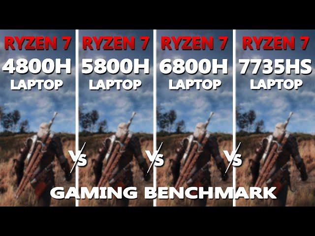 Ryzen 7 4800h vs 5800h vs 6800h vs 7735hs Gaming Benchmark | Which one is better? | #rtx3050