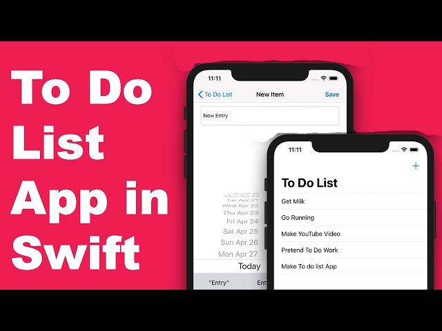 Build To Do List App in Swift 5 (Xcode 12) - 2023 Beginners