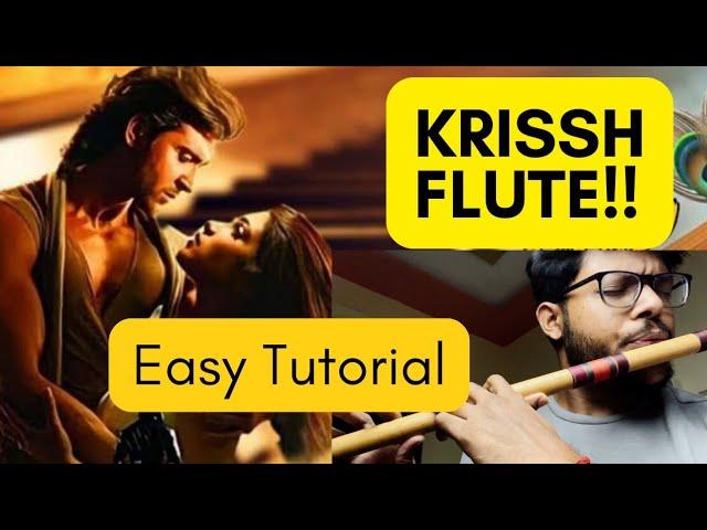 Krissh Flute Theme| Easy Flute Tutorial | Anurag