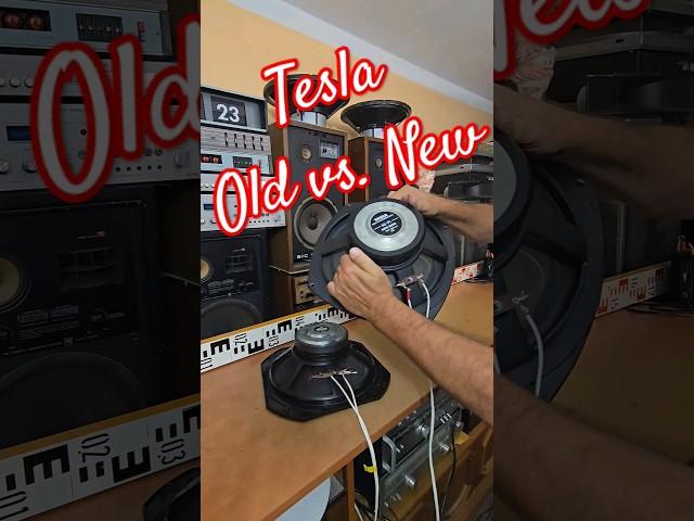 TESLA BASS SPEAKER - OLD vs. NEW - sound test 12" speakers @Angelicaaudio