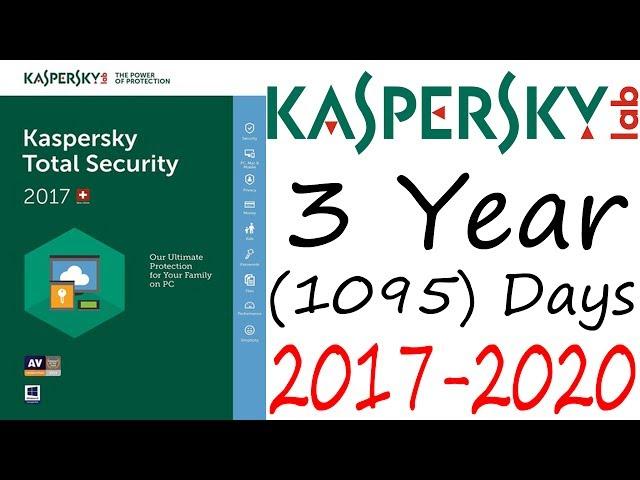 How to activate Kaspersky Total Security for 3 years (2017 to 2020) Crack Download 100% Proof