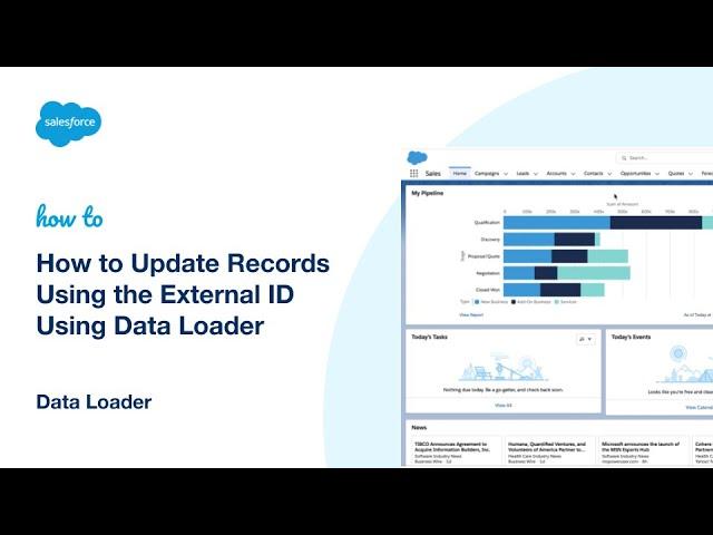 How to Update Records Using the External ID Using Data Loader | Salesforce Platform