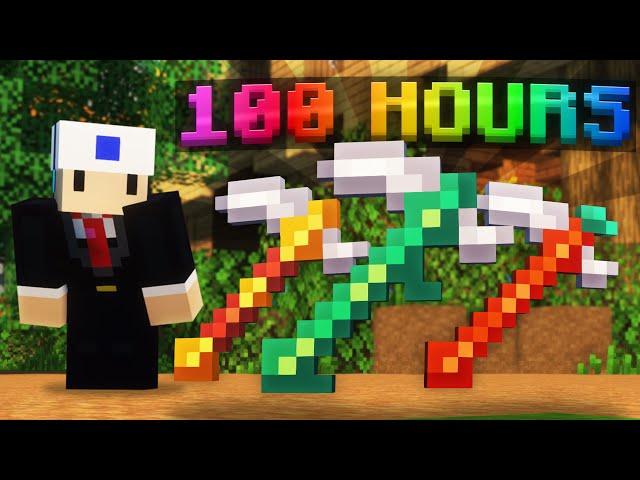 100 HOURS of farming in 24 minutes (Hypixel Skyblock IRONMAN)