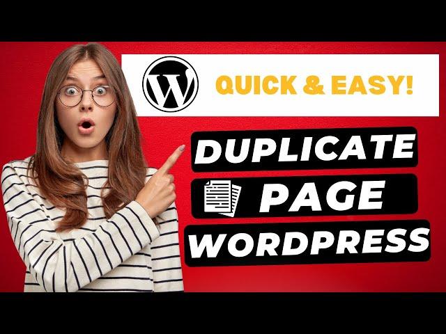 How To Duplicate A Page In WordPress (2024)  | FAST & Easy!