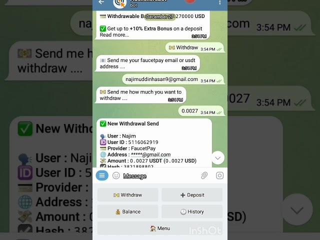 free usdt earning telegram bot 2024