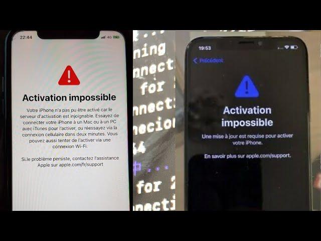 impossible activation iphone  done  with tools ramdisk read info WH wifi bb 