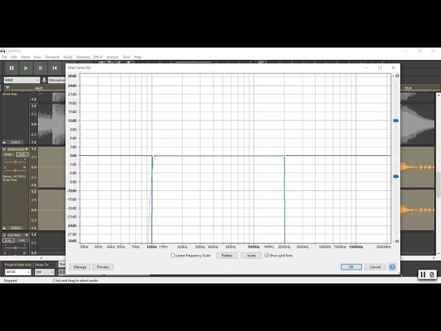 Audacity 101 - 17. Equalizing Using Filter Curve EQ