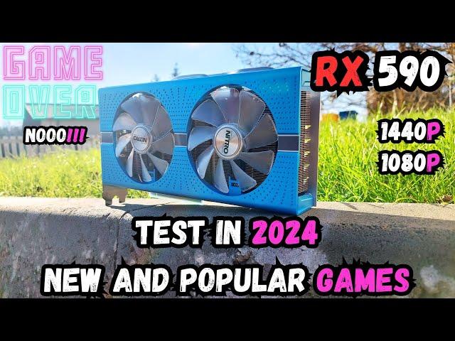 RX 590 | Test in 25 New and Popular Games in 2024 | Part 2 | R5 7600X | How does it perform?