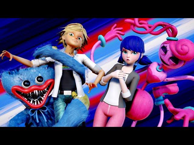 [Miraculous Ladybug x Poppy Playtime] Adrien & Marinette (transformation)