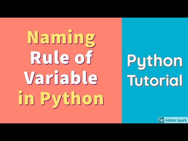 Naming Rule of Variable in Python