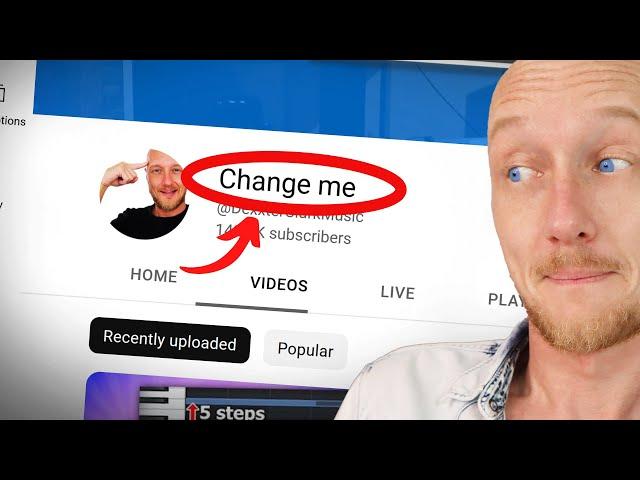 How to change YouTube channel name quickly