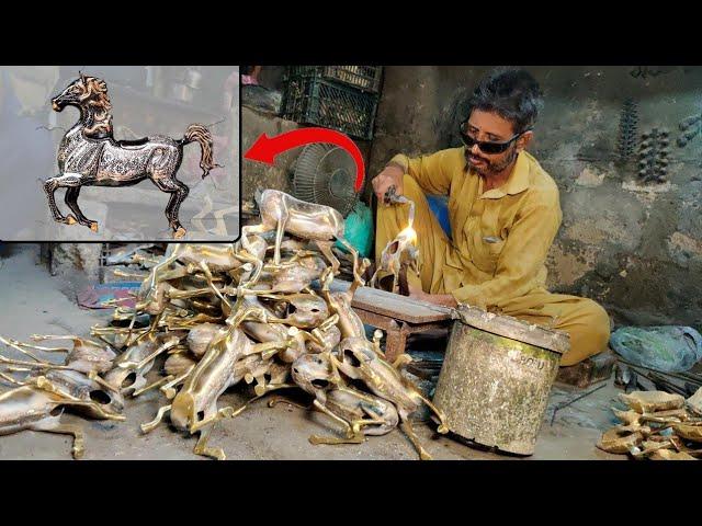 Incredible Brass Sand Casting | Fascinating Horse Made in Brass for Home Decor