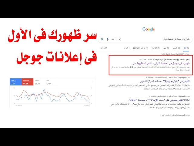 اعلانات قوقل - وسر ظهورك في أول البحث في إعلانات جوجل - والعوامل الصحيحة للإعلان بقوقل