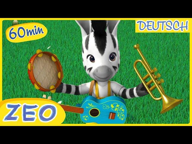 ZEO spielt Musik| 1 Stunde von ZEO auf Deutsch  | Zeichentrickfilme für Kinder