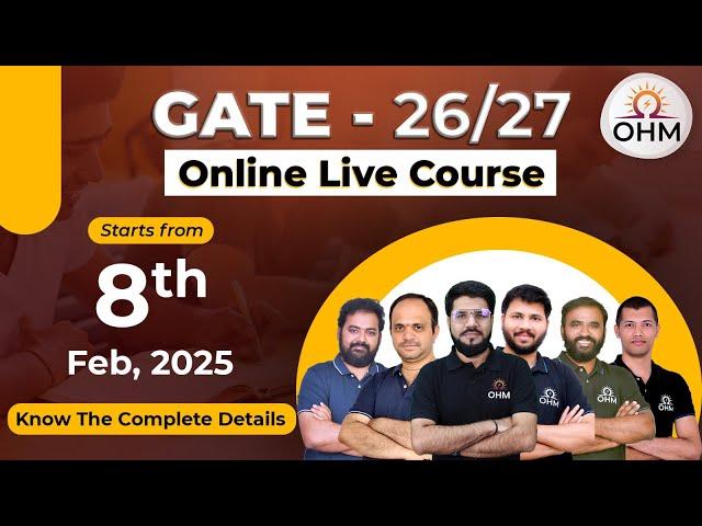 GATE 2026 & 2027 Online Live Course | Best Faculty | Comprehensive Coverage #gate2025 #gate2026