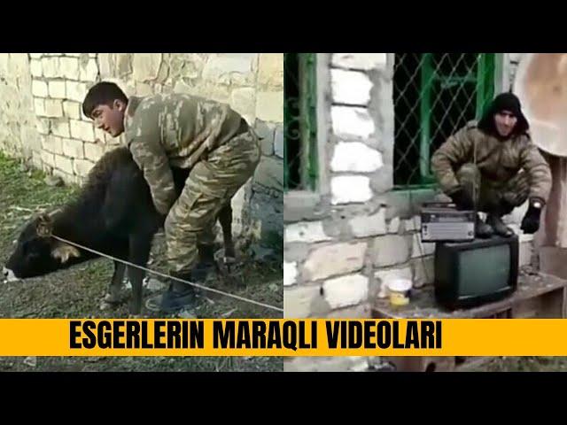 QARABAĞDA ESGERLERİMİZİN MARAQLİ VE GÜLMELİ VİDEOLARİ[esgerlerimizin maceralari]