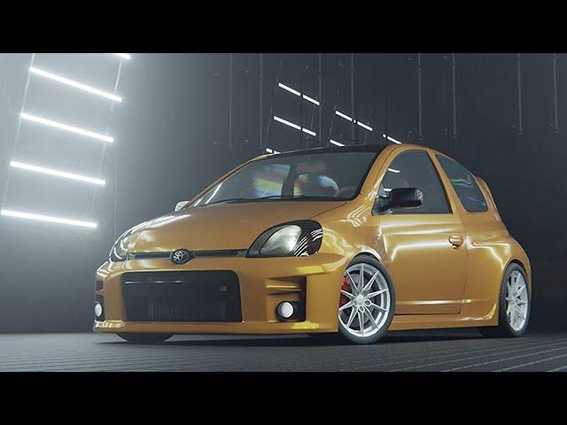 Toyota GR Yaris from 2001 TV AD #blender #animation #toyotagazooracing